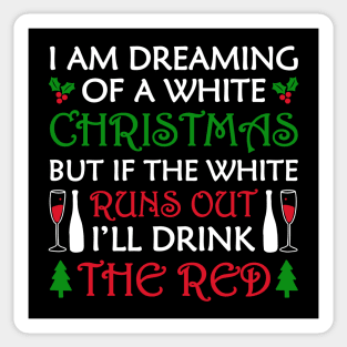 Red and White Christmas Sticker